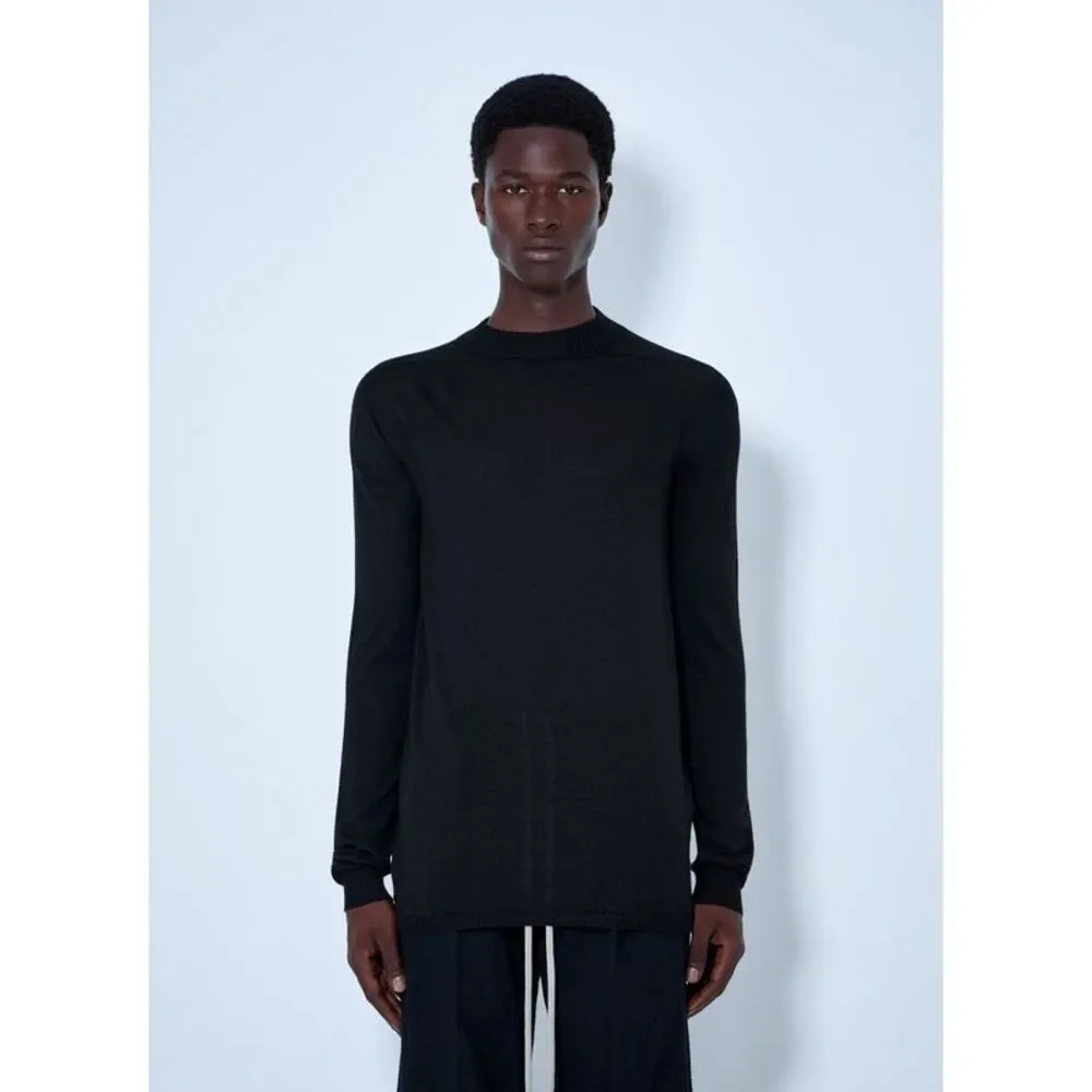 Rick Owens Men Fine Knit Crewneck Sweater
